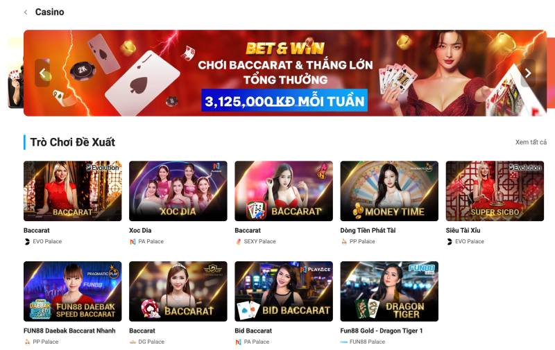 live casino fun88